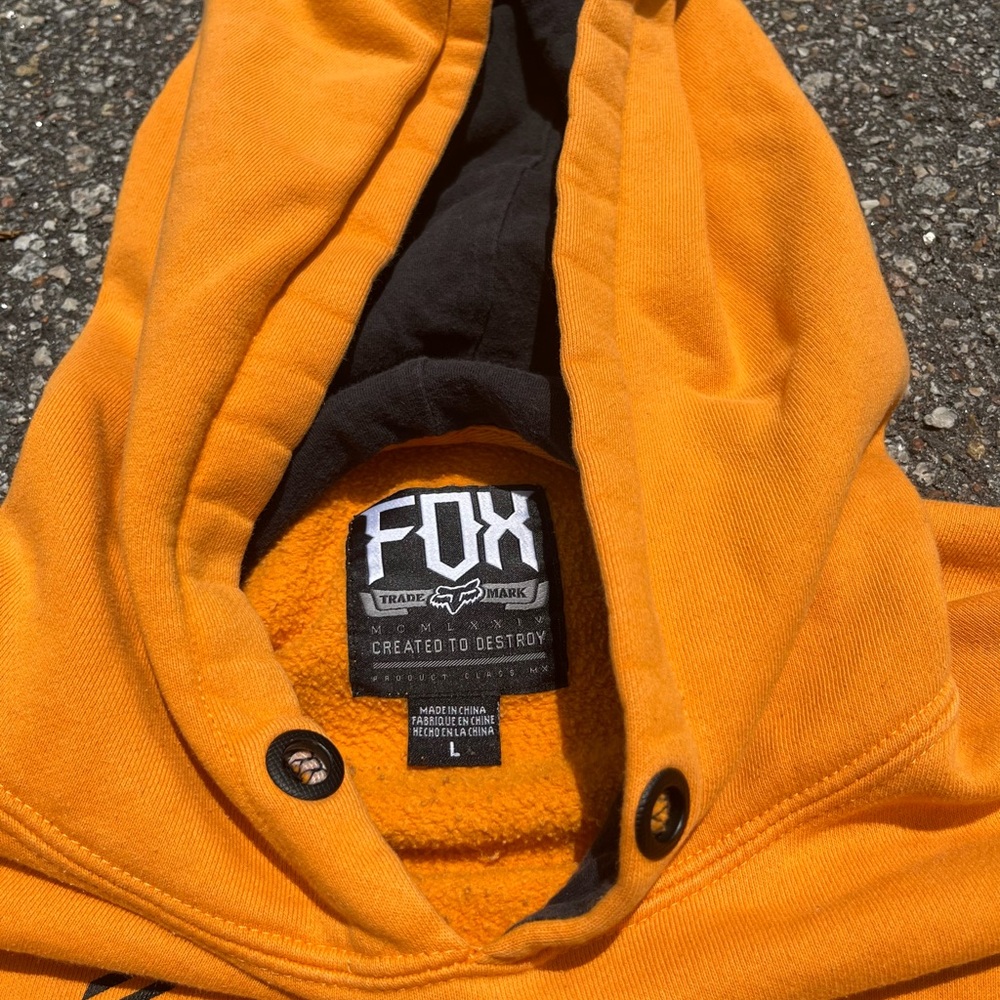 Y2k Fox Racing Hoodie Sz L - Gem